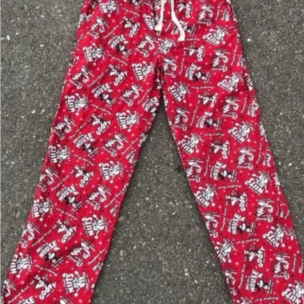 Disney Red Mickey Mouse Pajama Bottoms